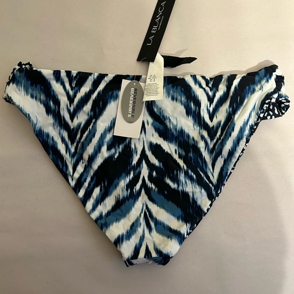 La Blanca Swim La Blanca Reversible Animal Instinct Side Shirred